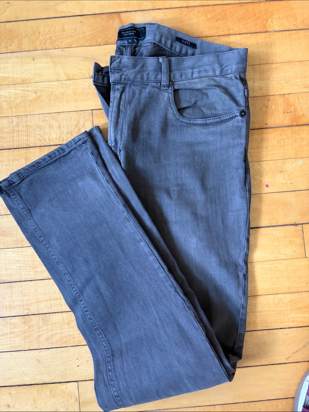Frank & Oak Straight Men’s Jeans - brown